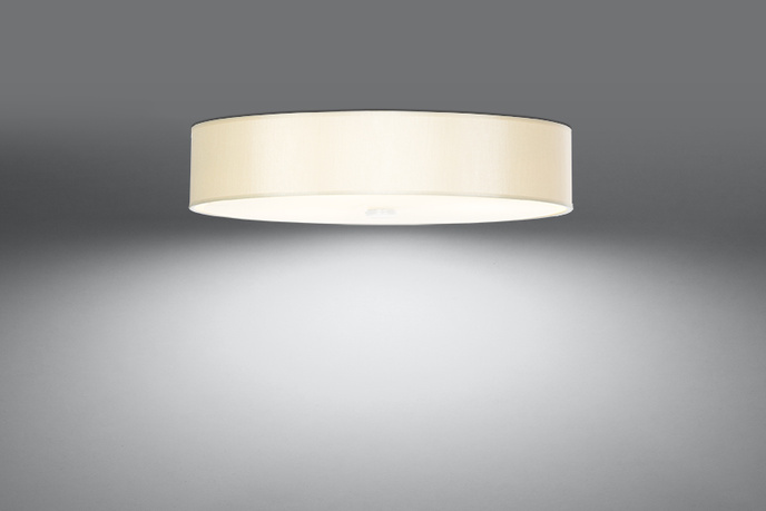 Plafond SKALA 70 vit + 6x LED-lampa E27 4000K Kall 7,5W 650lm