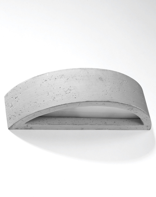 Vägglampa ATENA betong + 1x LED-lampa E27 4000K Cold 7,5W 650lm