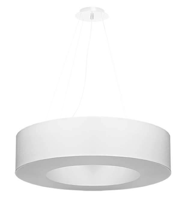 Ljuskrona SATURNO 70 vit + 6x LED-lampa E27 3000K varm 7,5W 620lm