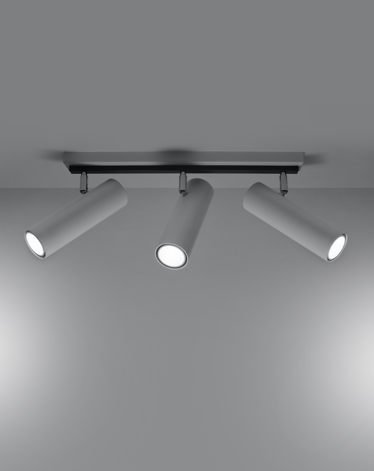 Plafond DIREZIONE 3 vit + 3x LED-lampa GU-10 4000K kall 7W 630lm