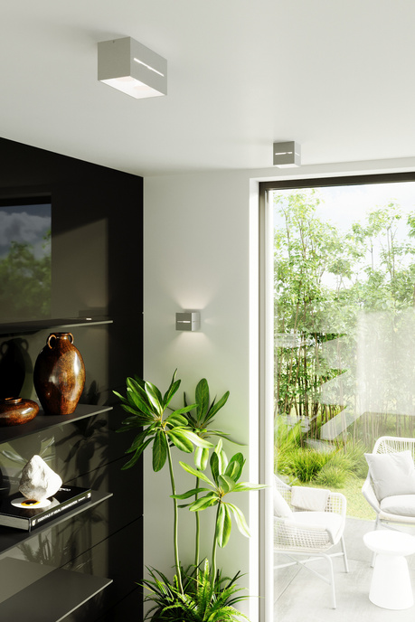 Plafond LOBO grå + 1x LED-lampa G9 4000K kall 4,5W 530lm