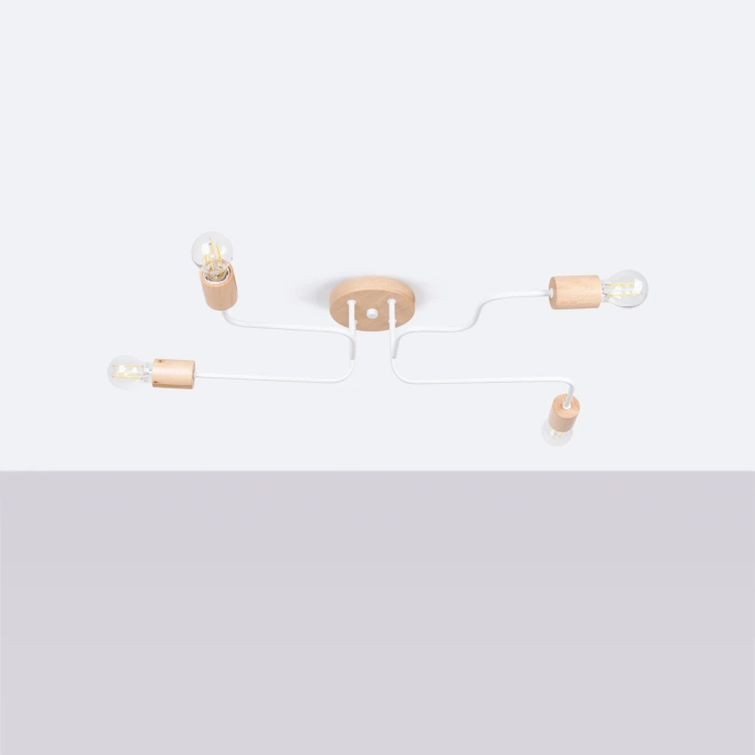 TIMBO 4 ljuskrona vit