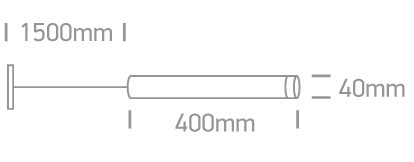 LAVE svart LED 3000K 9W 630lm