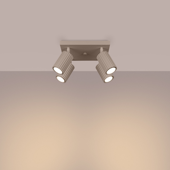 Taklampa KARBON 4 taupe