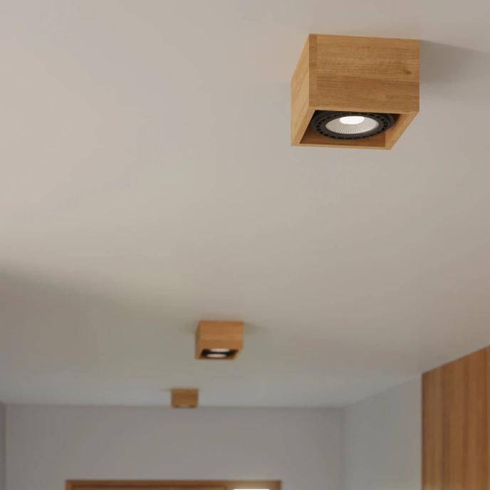 Plafond QUATRO 1 naturligt trä