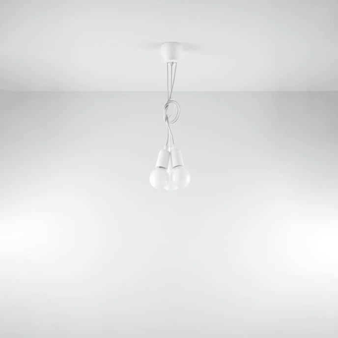 Pendel lampa DIEGO 3 vit