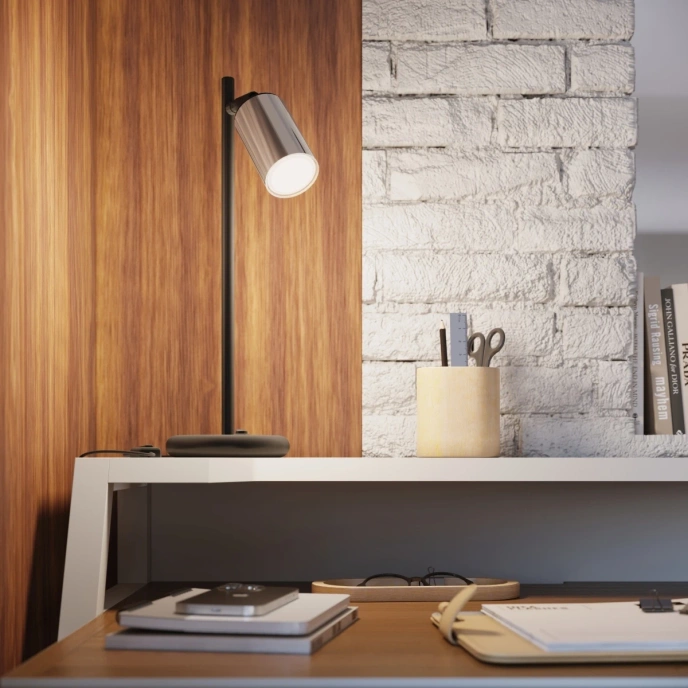 Plafond WINX 4L svart/krom