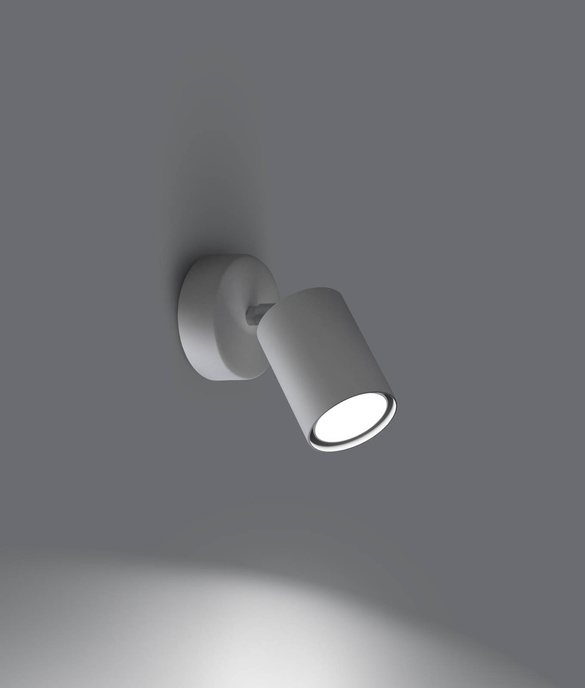 Vägglampa LEMMI 1 vit + 1x LED-lampa GU-10 4000K Cold 7W 530lm