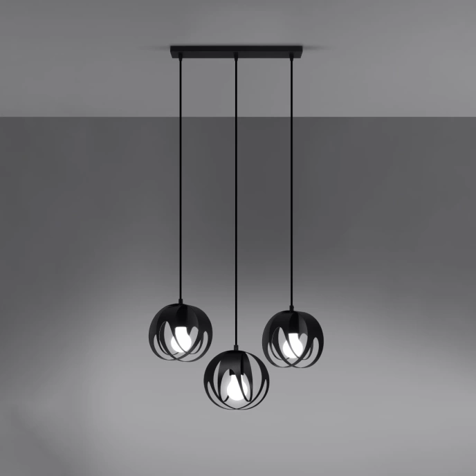Pendel lampa TULOS 3L svart