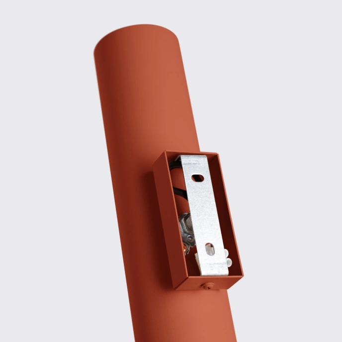 Vägglampa LAGOS 2 röd ockra