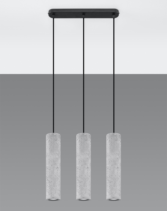 Pendellampa LUVO 3 + 3x LED-lampa GU-10 4000K Cold 7W 630lm