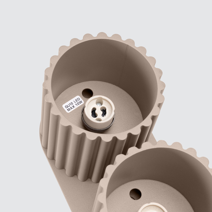 Taklampa AURA 2 taupe GU10