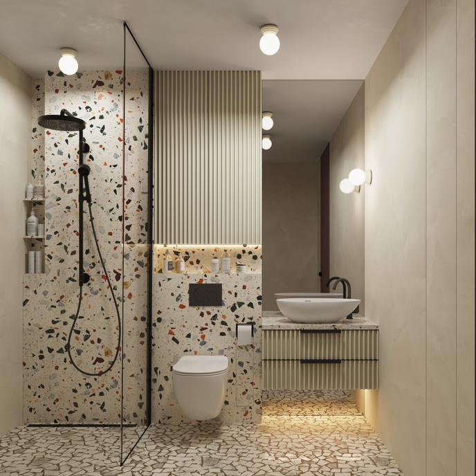 Vägglampa ZORI beige IP44