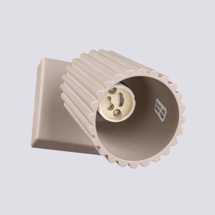 Vägglampa KARBON taupe