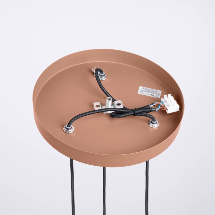 HALO 3P taklampa mocca