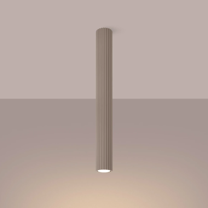 Taklampa KARBON 60 taupe