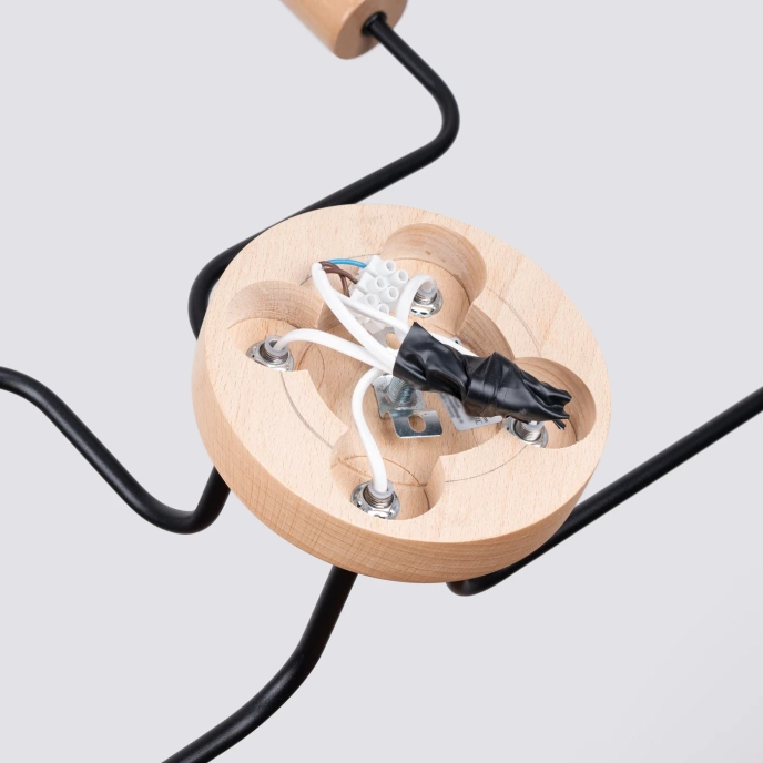 Ljuskrona TIMBO 4 svart