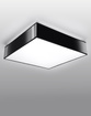 Takplafond HORUS 25 BLACK + 1x LED-lampa E27 3000K varm 7,5W 620lm