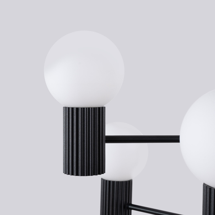 Ljuskrona HALO 6 svart