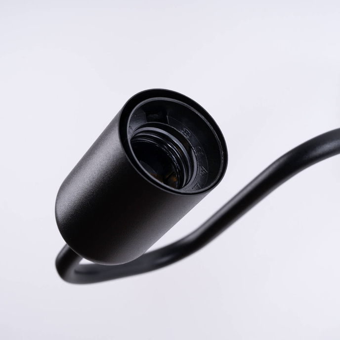 Vägglampa VECTOR svart + 1X LED-lampa E27 3000K 7W 760lm