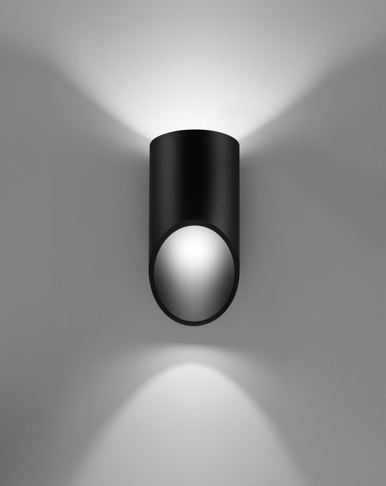 Vägglampa PENNE 20 svart + 1x LED-lampa G9 3000K varm 4,5W 510lm