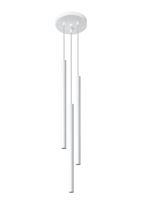 PASTELO 3P taklampa vit + 3x LED-lampa G9 3000K varm 4,5W 510lm