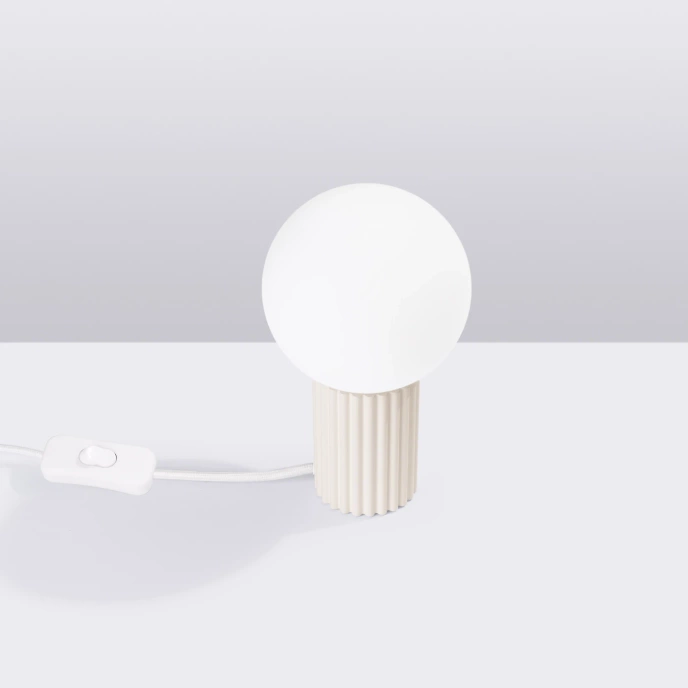 Bordslampa HALO beige