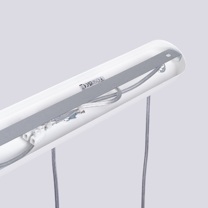 LAMI 3L taklampa vit + 3X LED-lampa GU-10 3000K varm 7W 510lm