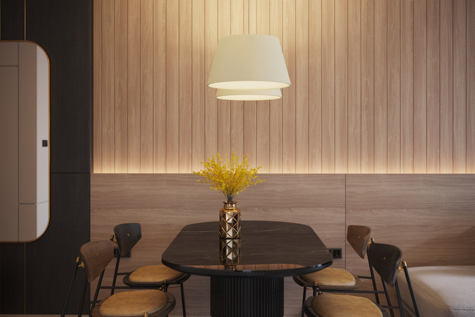 Ljuskrona CONO 45 vit + 3x LED-lampa E27 3000K varm 7,5W 620lm