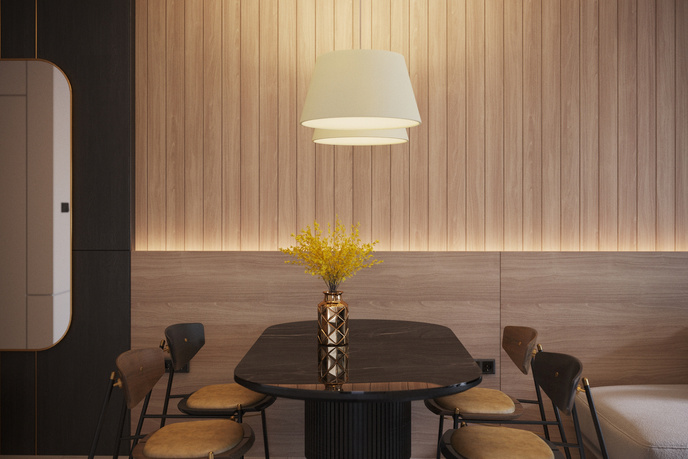 Ljuskrona CONO 45 vit + 3x LED-lampa E27 4000K Kall 7,5W 650lm