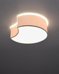 Plafond CIRCLE 1 vit + 2x LED-lampa E27 4000K Kall 7,5W 650lm