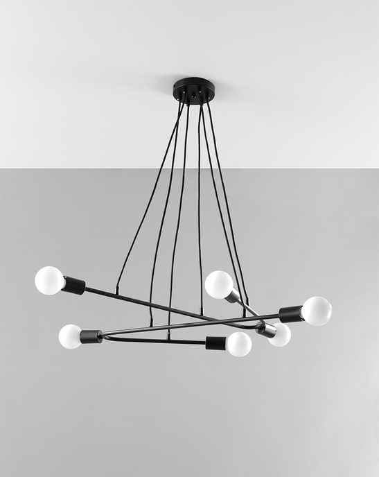 ASTRAL 6 taklampa svart