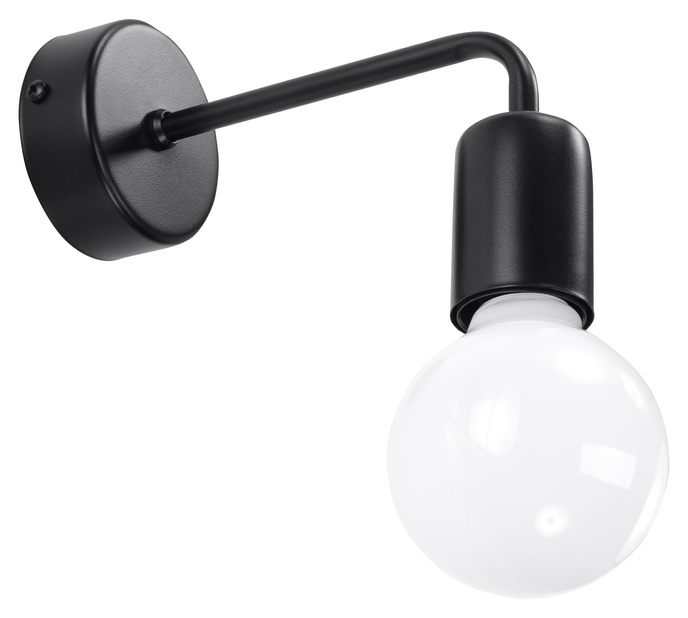 Vägglampa DUOMO + 1x LED-lampa E27 4000K Cold 7,5W 650lm