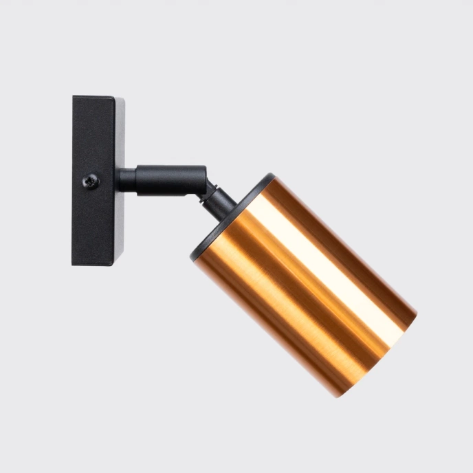 Vägglampa WINX svart/koppar