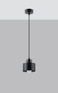 SAVAR 1 taklampa svart + 1x LED-lampa E27 4000K Cold 7,5W 690lm