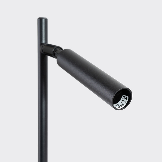 Skrivbordslampa PASTELO svart +1x LED-lampa G9 4000K Cold 4,5W 460lm