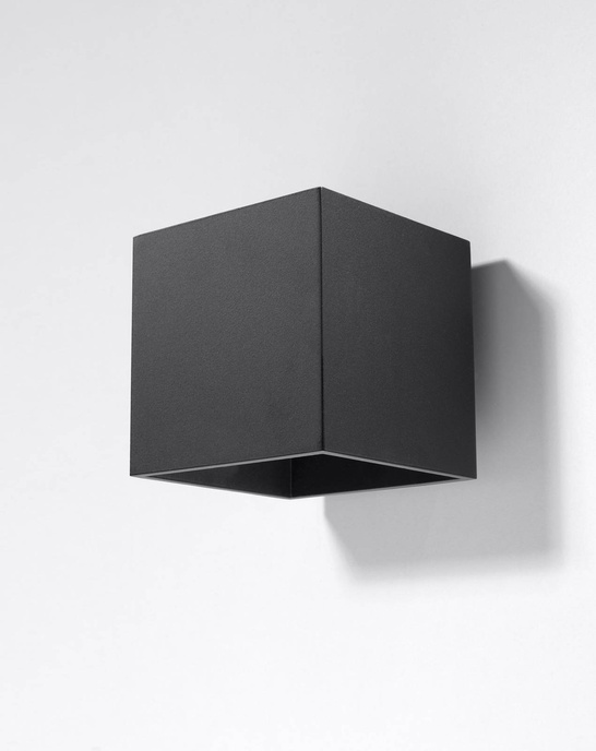 Vägglampa QUAD 1 svart + 1x LED-lampa G9 4000K Cold 4,5W 530lm