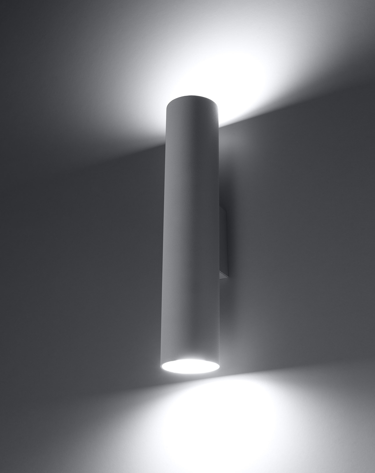 Vägglampa LAGOS 2 vit + 2x LED-lampa GU-10 3000K varm 7W 620lm