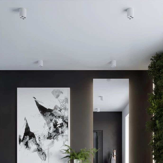 Taklampa ZOE vit LED