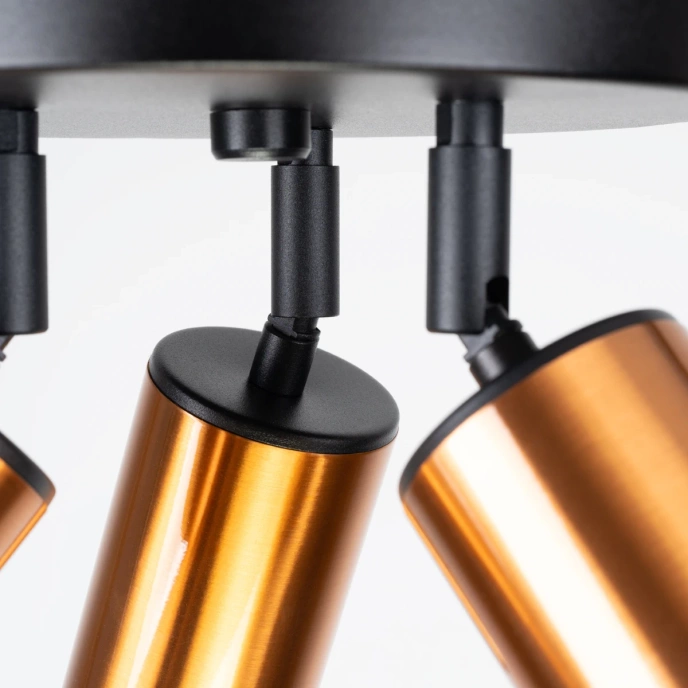 Taklampa WINX 3P svart/cooper