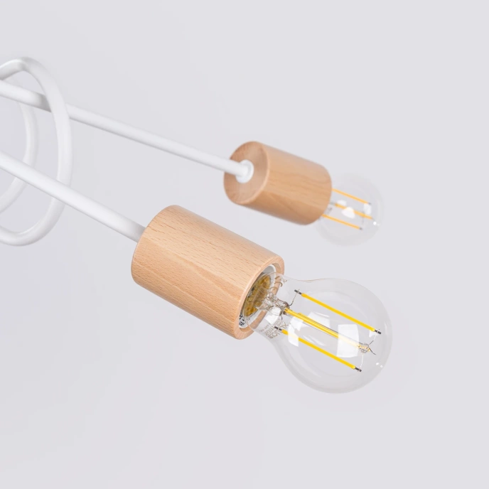 Ljuskrona EMBER 5 vit