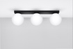 Plafond YOLI 3 svart + 3x LED-lampa G9 3000K varm 4,5W 450lm