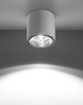 Plafond TIUBE vit + 1x LED-lampa GU10 AR111 4000K COLD 10W 850lm