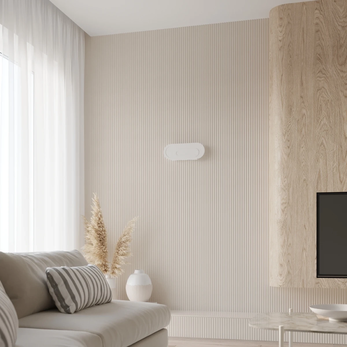 SACCON vägglampa vit