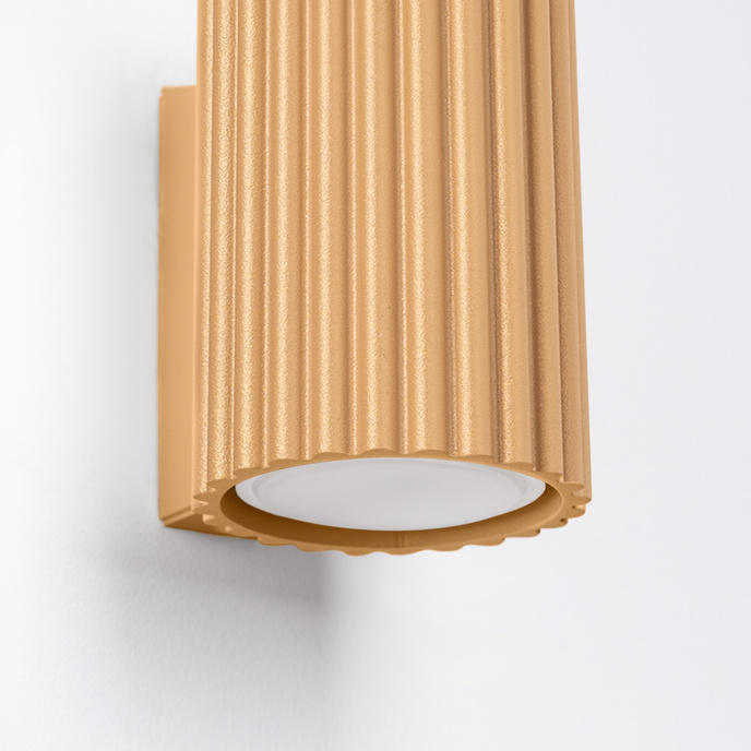 Vägglampa KARBON 10 guld + 1x LED-lampa GU-10 4000K Cold 7W 530lm