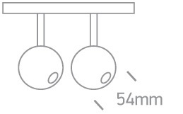 NOXE 2 svart LED 3000K 14W 1120lm