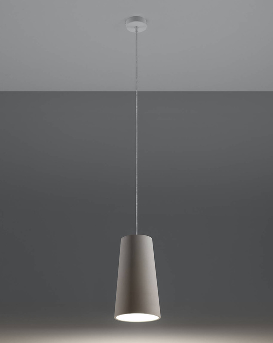 GULCAN keramisk taklampa vit + 1x LED-lampa E27 3000K varm 7,5W 620lm