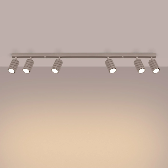 Taklampa KARBON 6L taupe