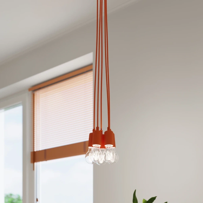 Pendel lampa DIEGO 3 orange