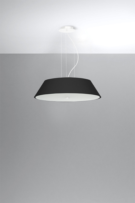 Ljuskrona VEGA 60 svart + 5x LED-lampa E27 3000K varm 7,5W 620lm